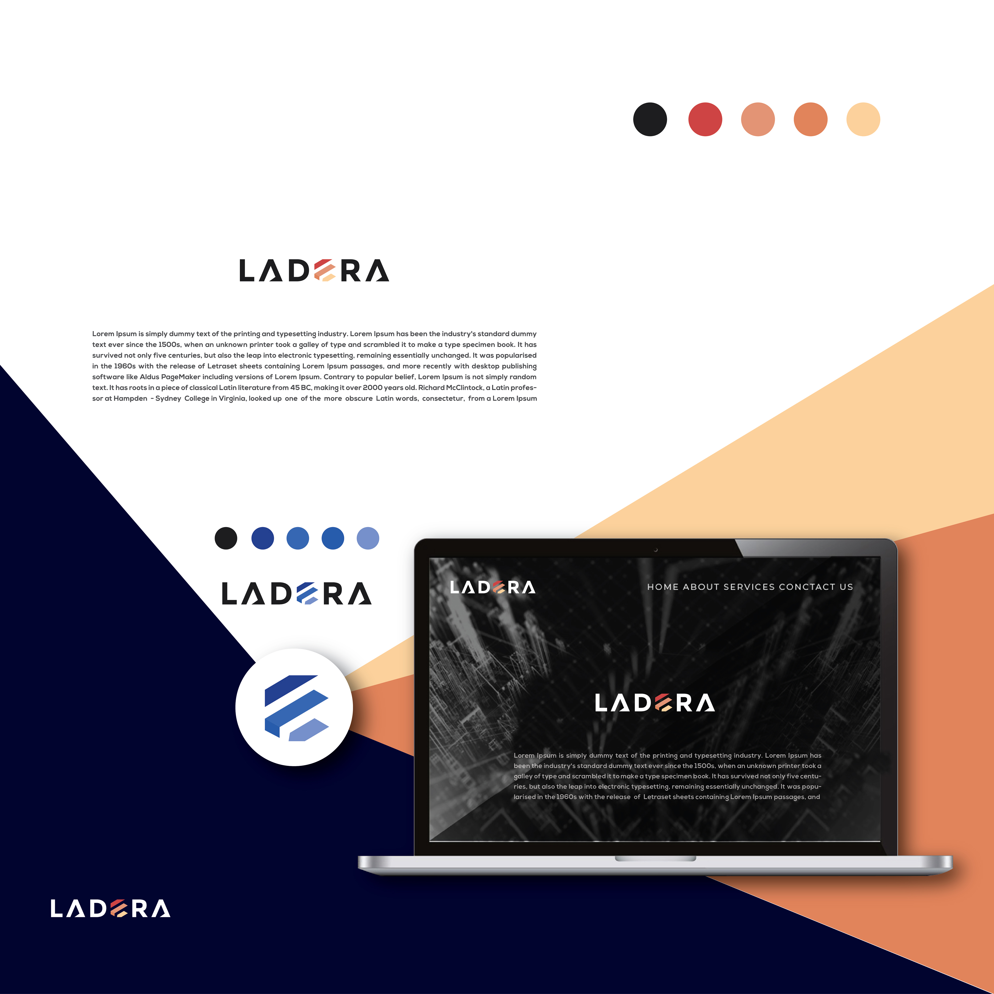 Logo Design by Adove Creative for LADERA CONSTRUCTION LLC | Design #24739222