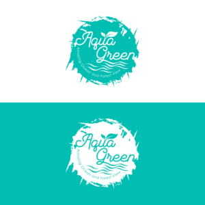 Aqua Green                              Amazing Ocean and Forest View | Logo Design by Rii