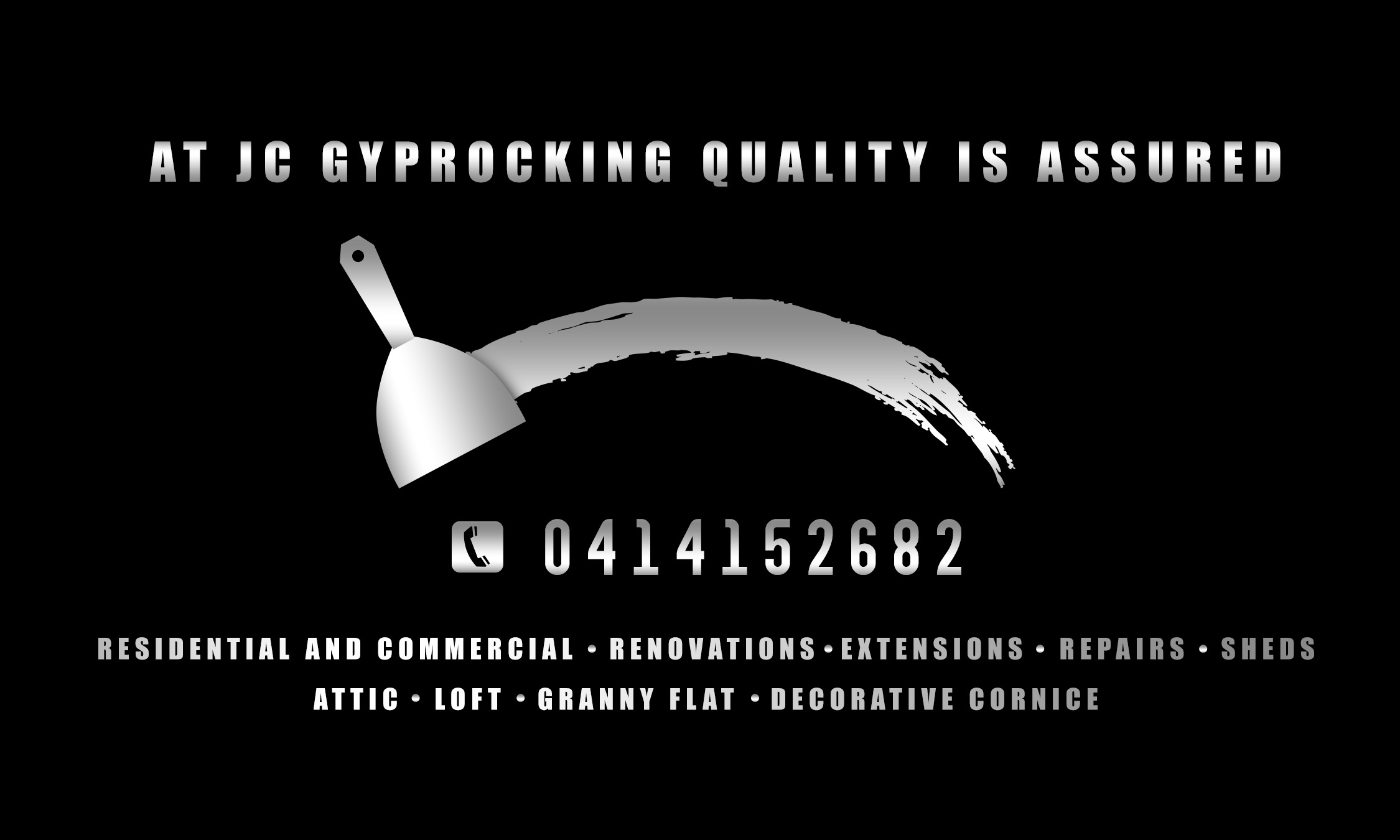 Logo Design by CKG for JC Gyprocking | Design #24744742