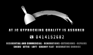 Logo Design by CKG for JC Gyprocking | Design: #24745502