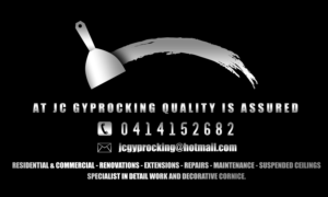 Logo Design by CKG for JC Gyprocking | Design: #24750918