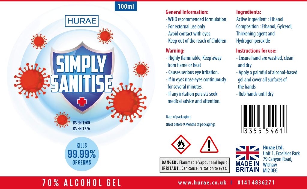 Label Design by DesignART for Hurae Ltd | Design #24730283
