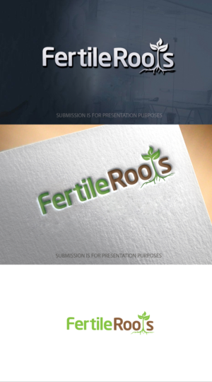 Fertile Roots  (tag line: natural fertility support) | Logo Design by graphicevolution