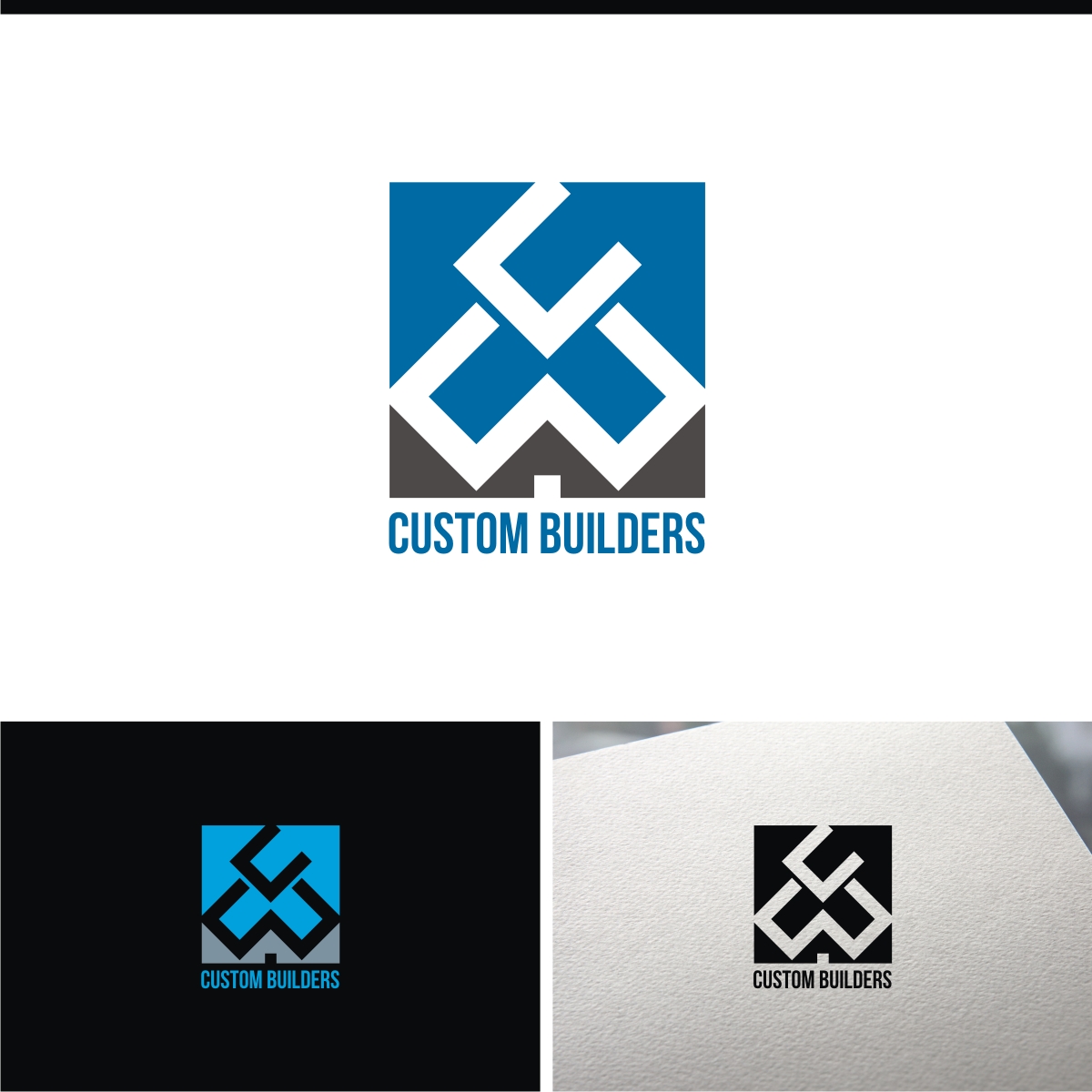 Logo-Design von e-graphics für CW Custom Builders LLC | Design #24724507