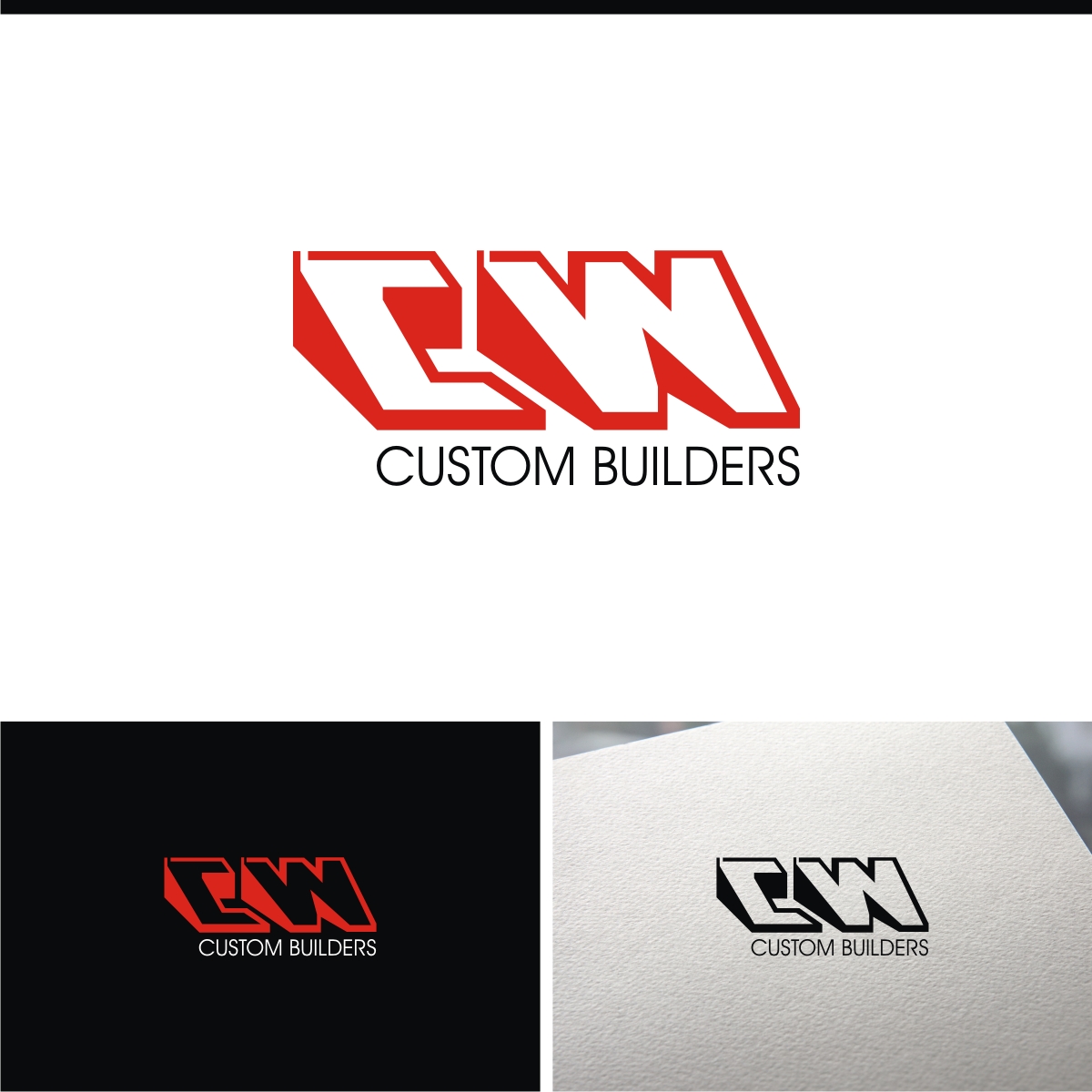 Logo Design by e-graphics for CW Custom Builders LLC | Design #24724509