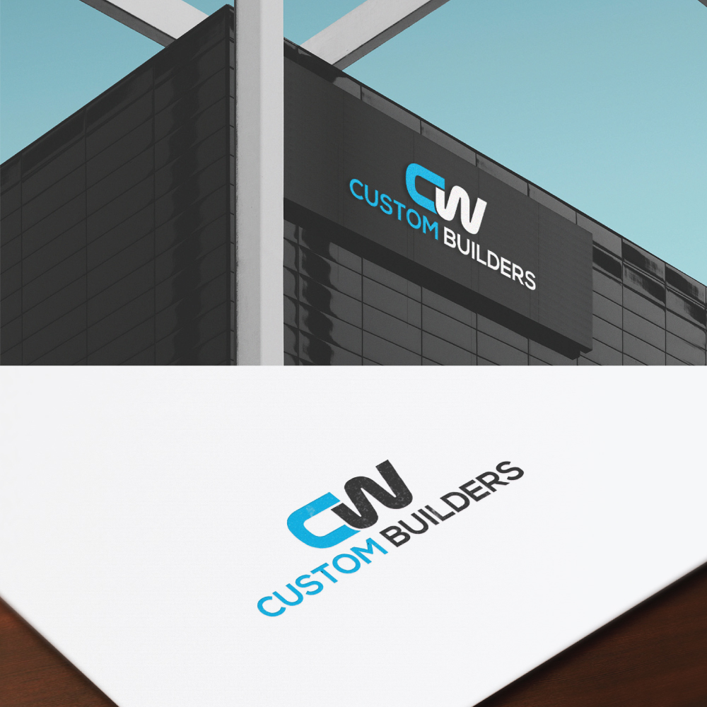 Logo Design by R.design for CW Custom Builders LLC | Design #24723698