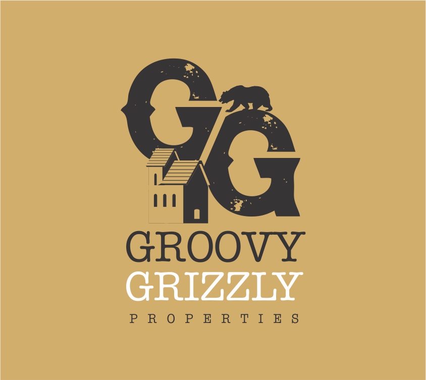 Logo Design by Wendy Elsie for Groovy Grizzly Properties | Design #24776617