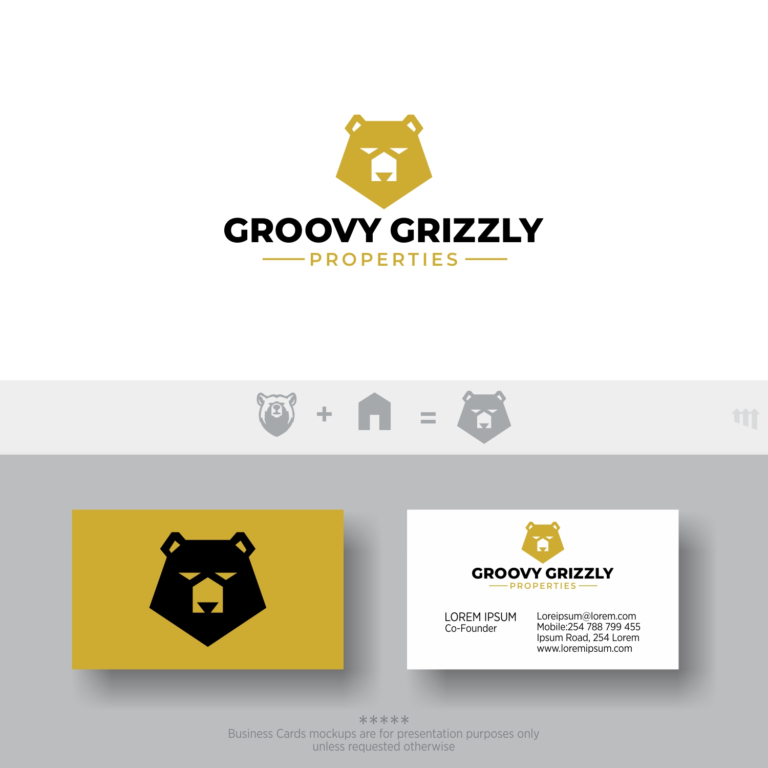Design de Logo par MBARO pour Groovy Grizzly Properties | Design #24787480