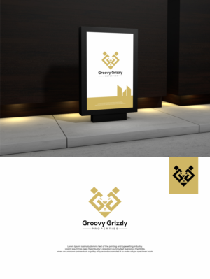 Groovy Grizzly Properties | Logo Design by soriyeee