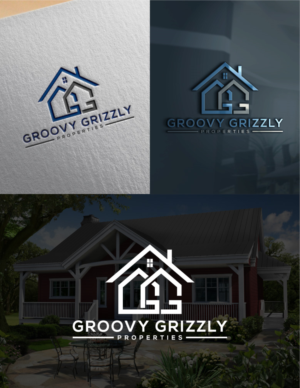 Groovy Grizzly Properties | Logo Design by JAHID BIN JAFAR