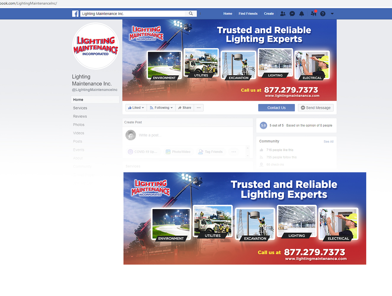 Graphic Design by MDesigns ™ for Lighting Maintenance Inc | Design #24764343