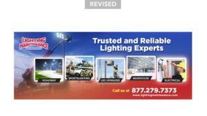 Graphic Design by MDesigns ™ for Lighting Maintenance Inc | Design: #25014599