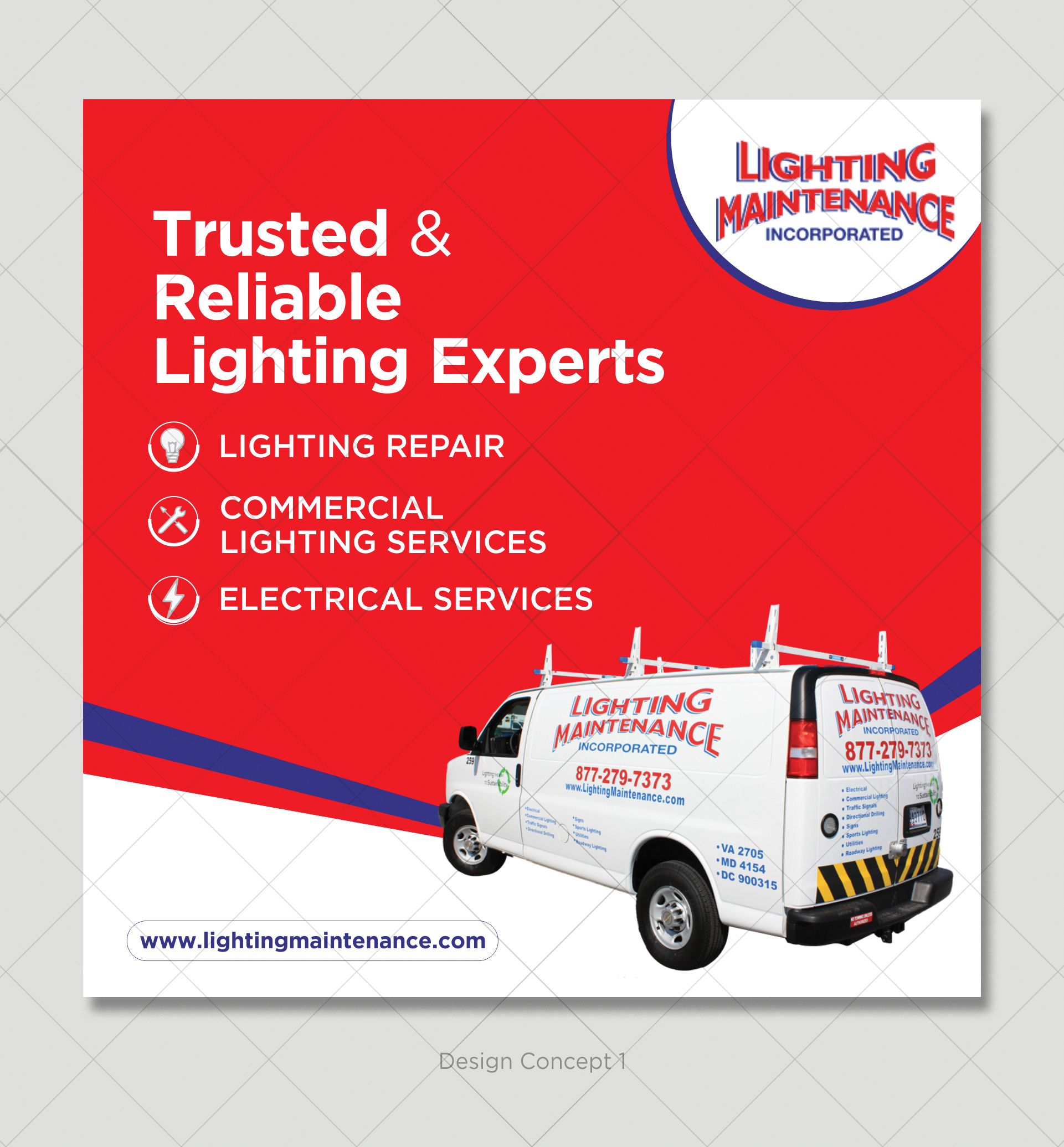 Design Graphique par D Creative pour Lighting Maintenance Inc | Design #24756627