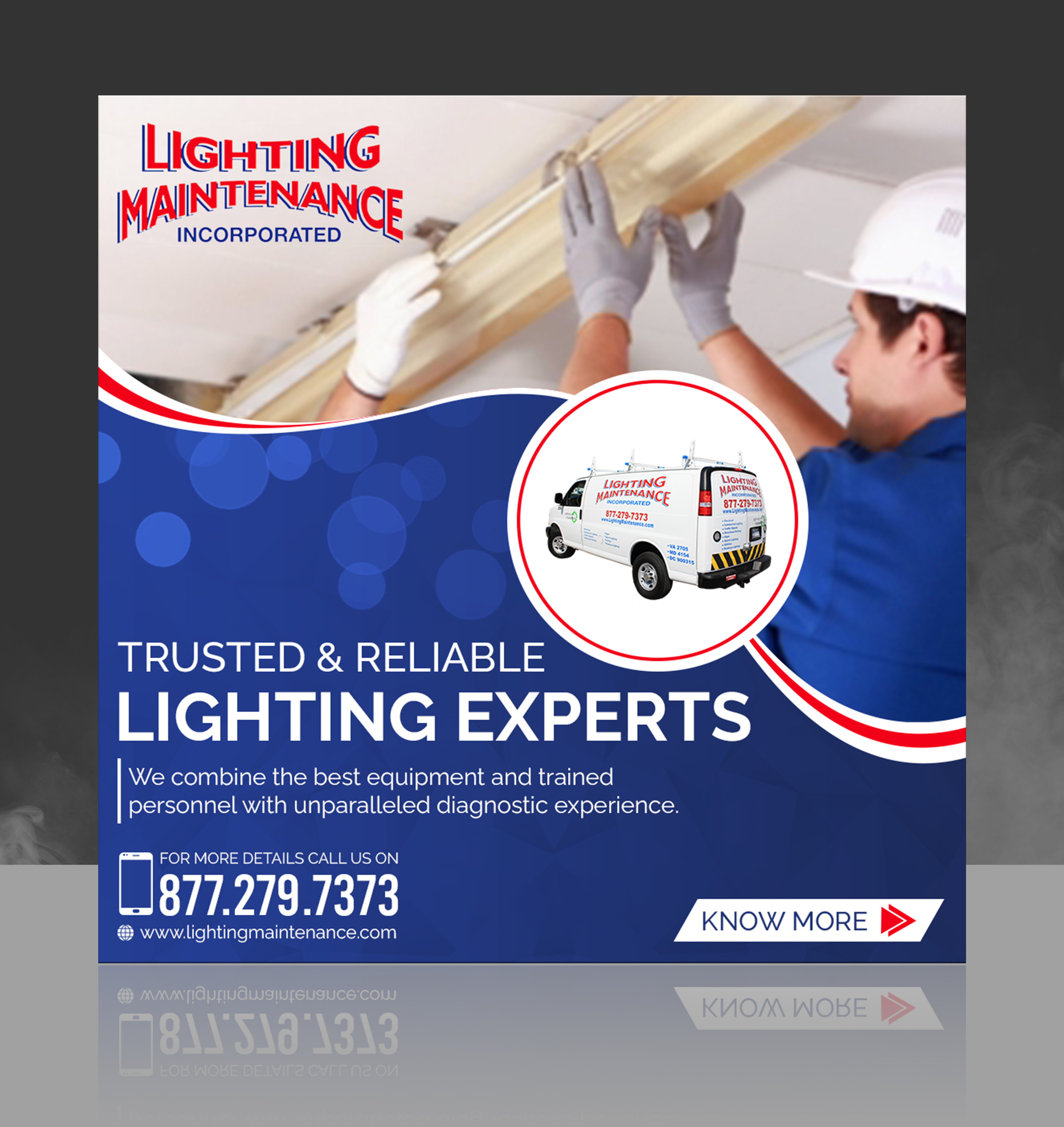 Graphic Design by SAI DESIGNS for Lighting Maintenance Inc | Design #24759429