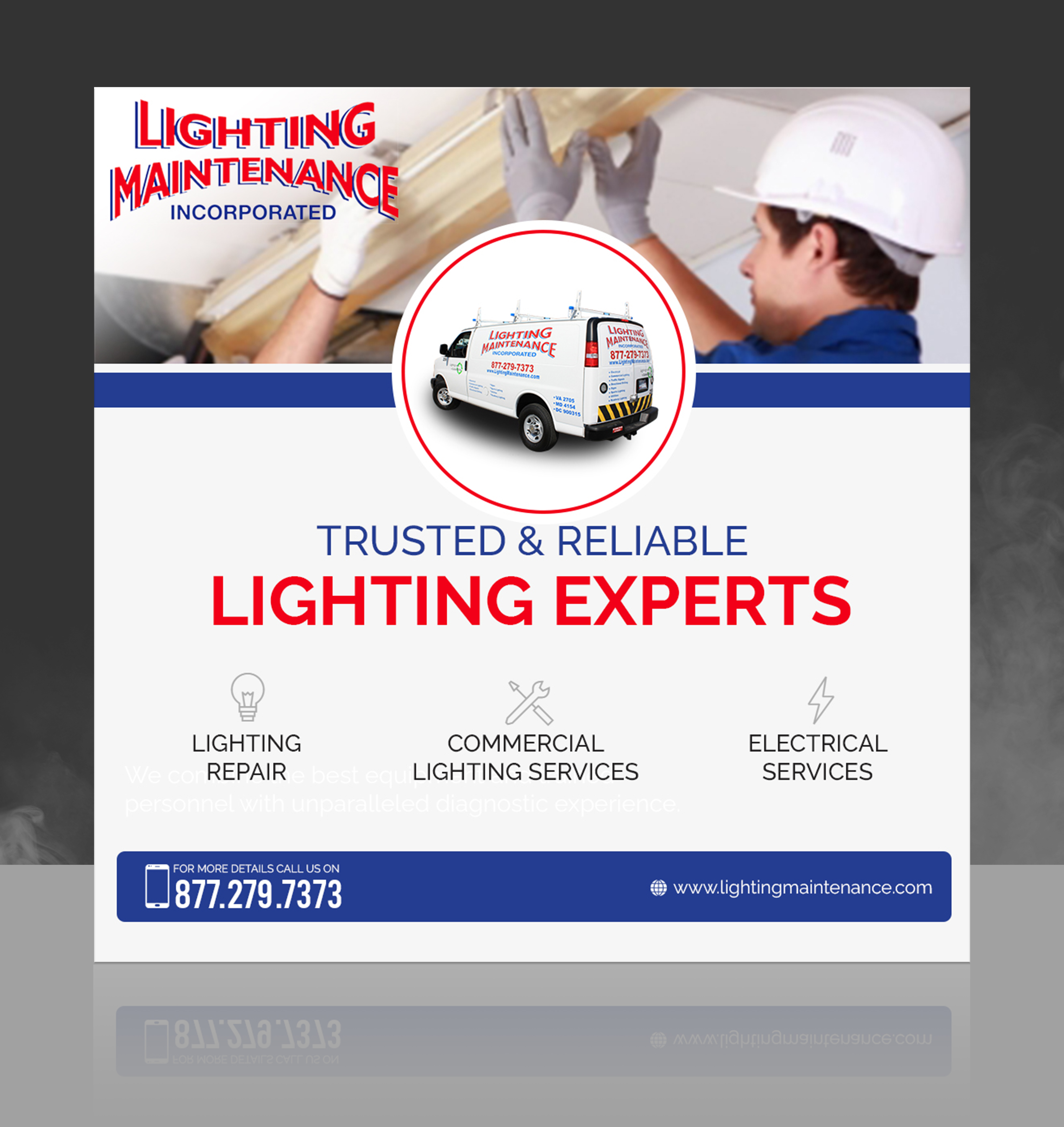 Graphic Design by SAI DESIGNS for Lighting Maintenance Inc | Design #24767961