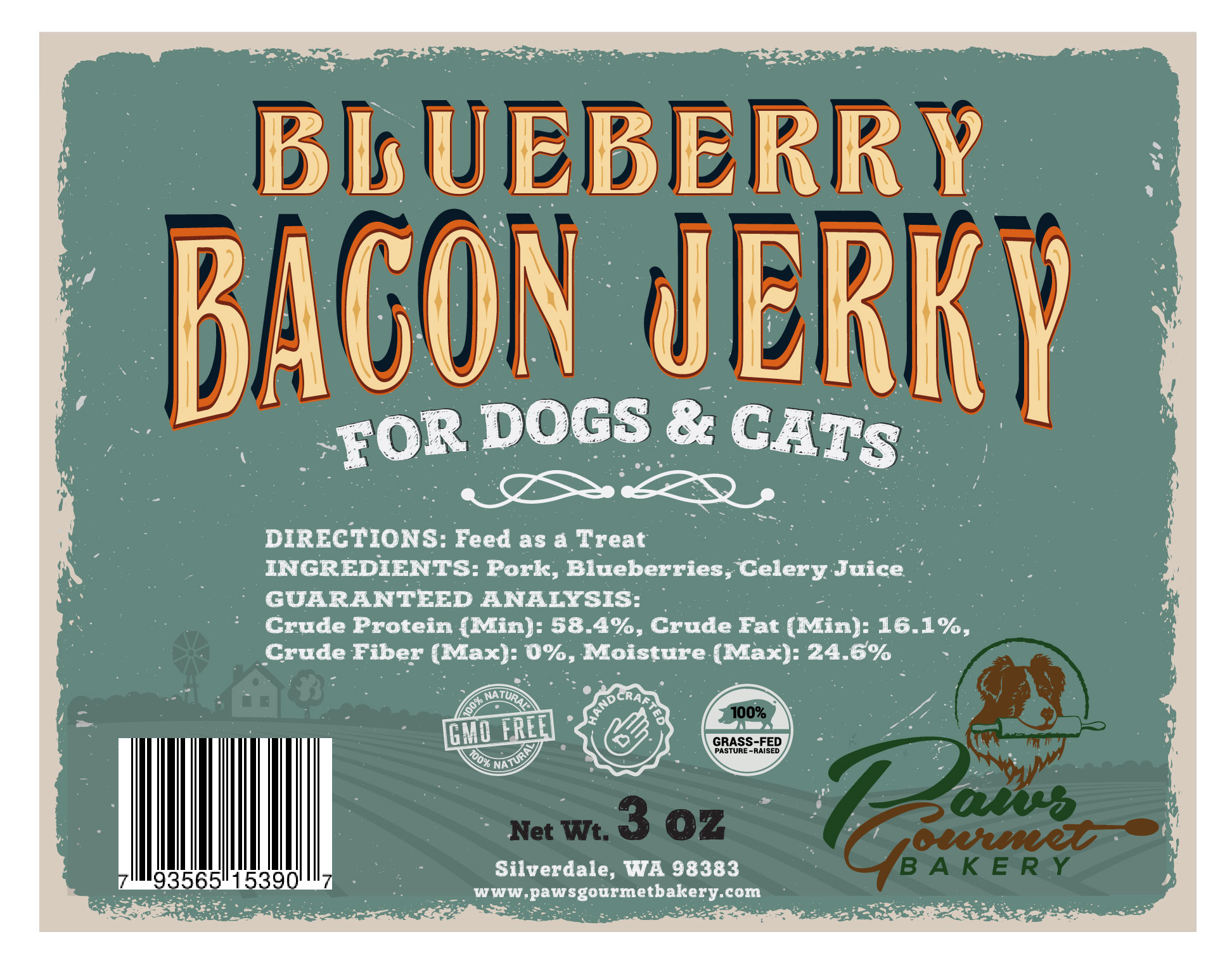 Label Design by ronin71 for Paws Gourmet Bakery | Design #24766941
