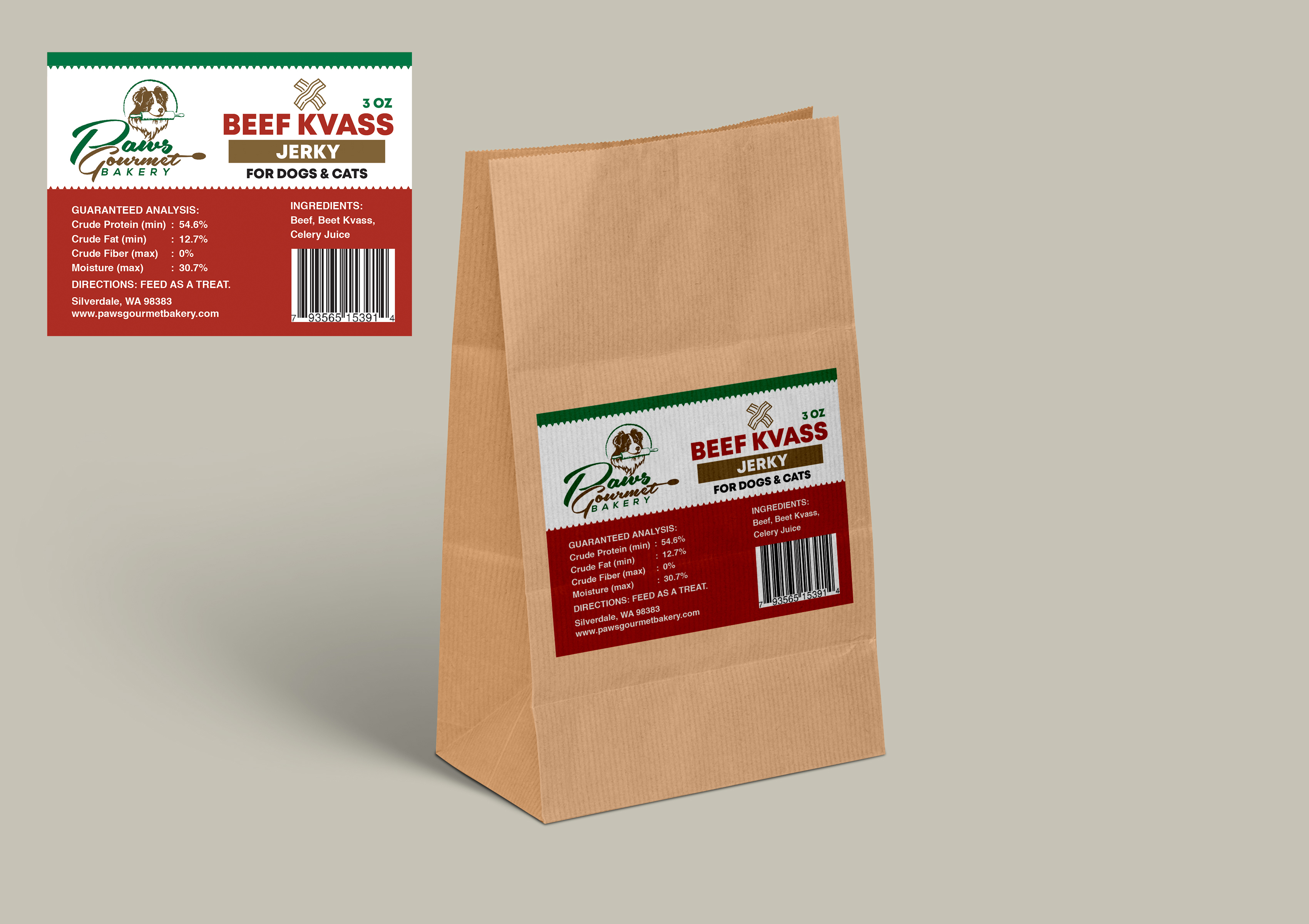 Label Design by bimbisarkadam for Paws Gourmet Bakery | Design #24769779