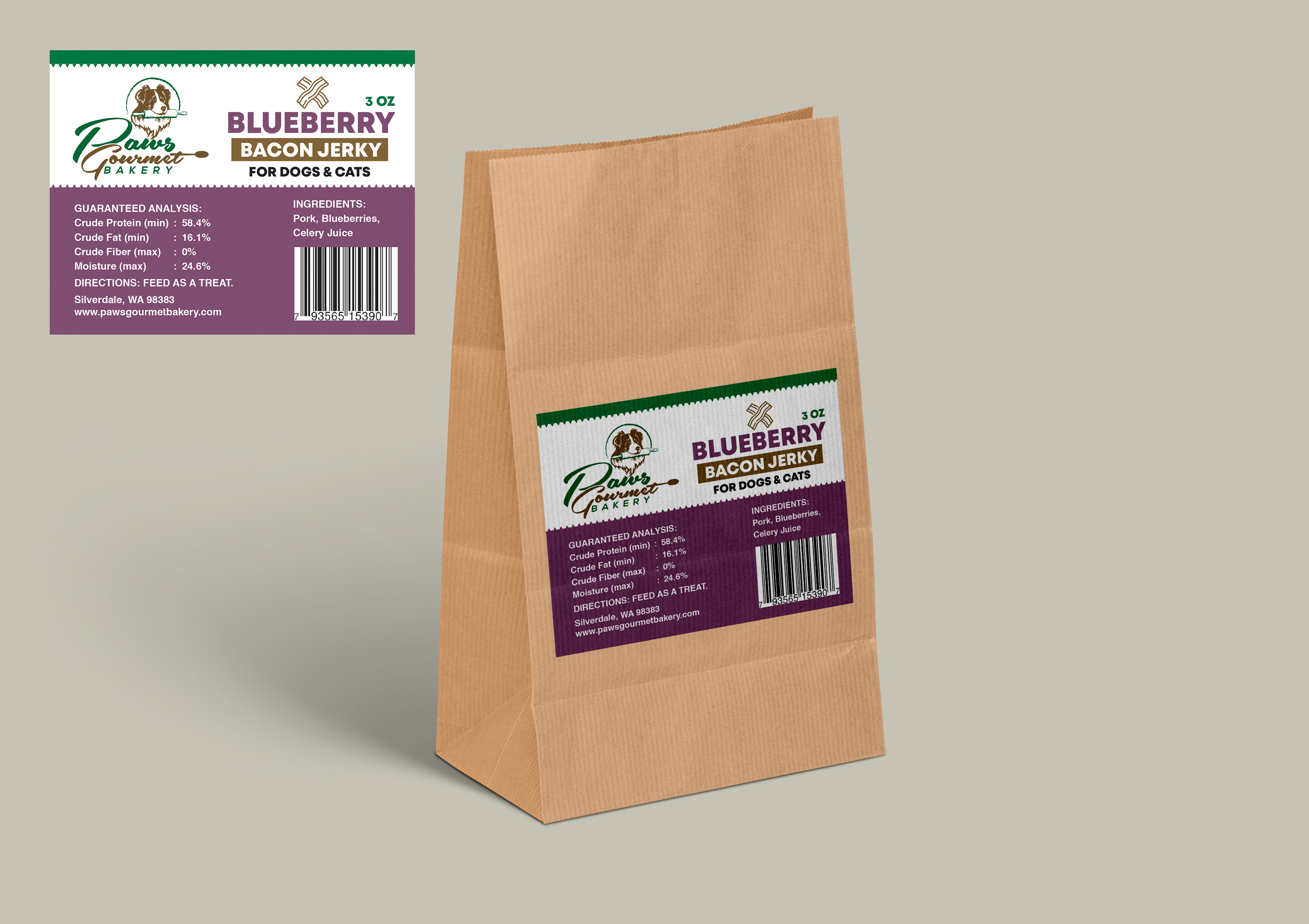 Label Design by bimbisarkadam for Paws Gourmet Bakery | Design #24769780