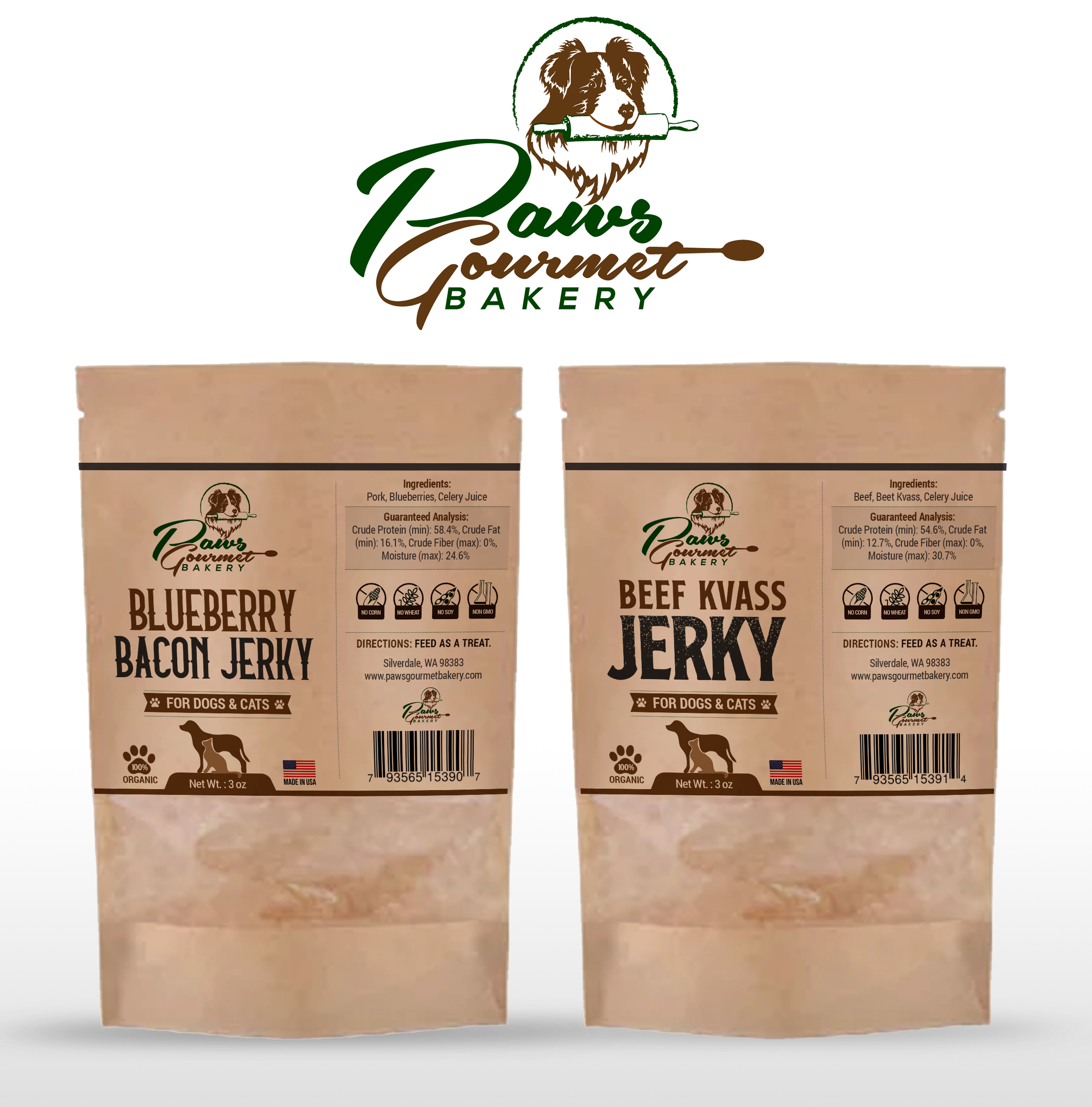 Label Design by ARTOGRAPHY for Paws Gourmet Bakery | Design #24771774