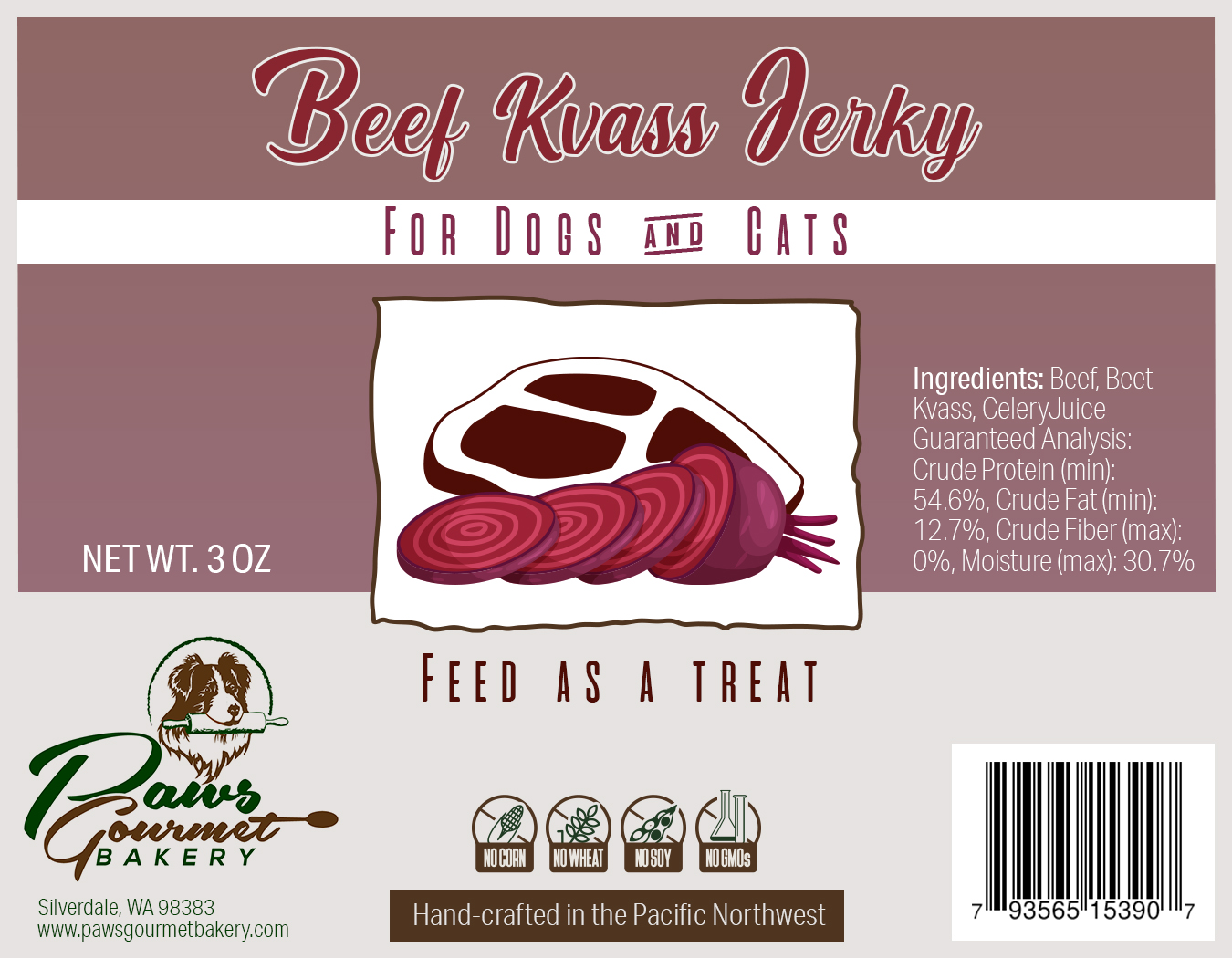 Etikett-Design von disegno70 für Paws Gourmet Bakery | Design #24761194