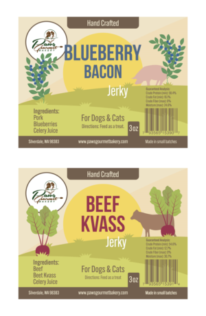 Etikett-Design von Imagonarium für Paws Gourmet Bakery | Design: #24766776