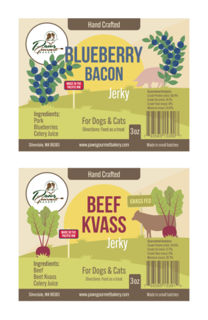 Etikett-Design von Imagonarium für Paws Gourmet Bakery | Design #24782499