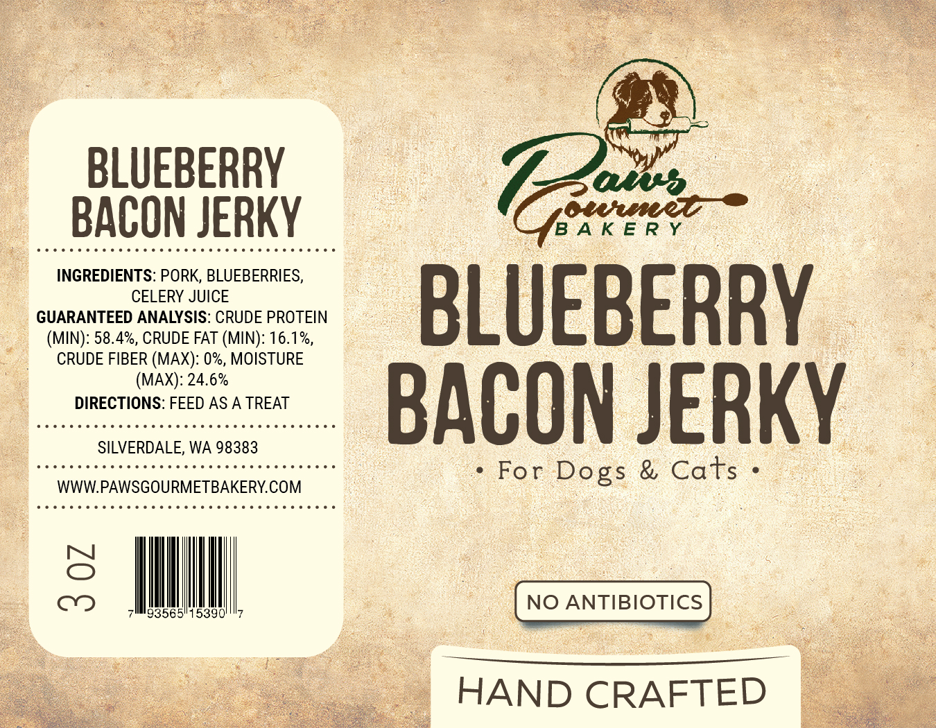 Label Design by Kalata for Paws Gourmet Bakery | Design #24726365