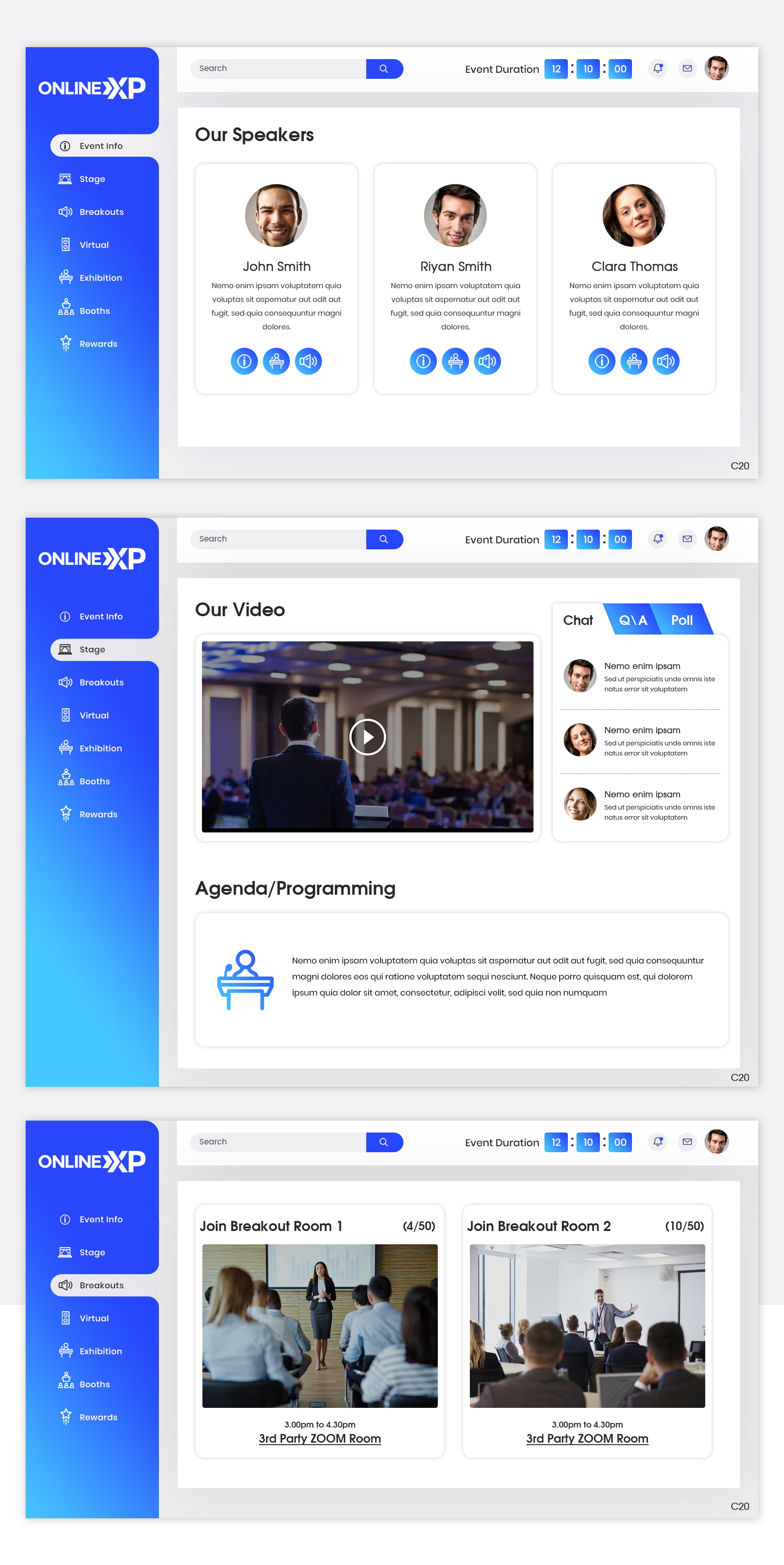 Web Design by pb for Unearthed Productions Events Management | Design #24738750