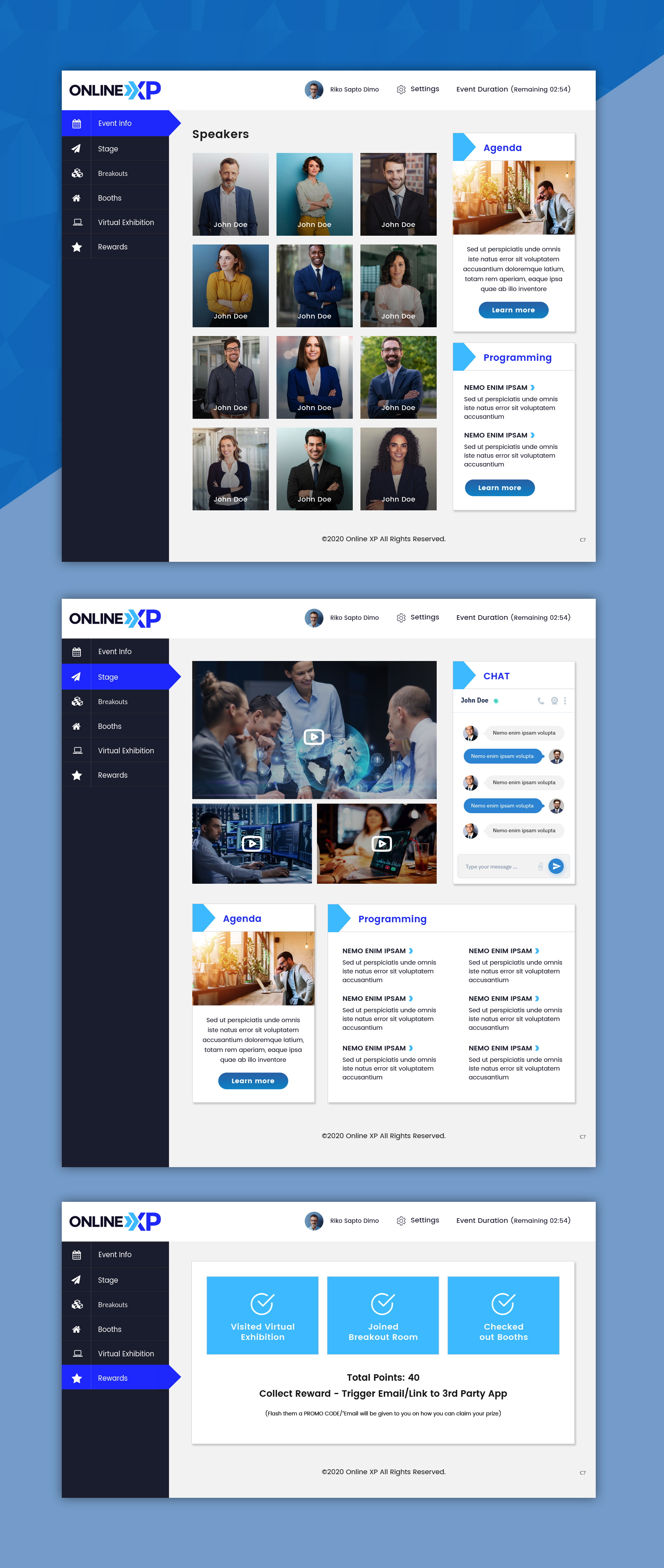 Web Design by pb for Unearthed Productions Events Management | Design #24738753
