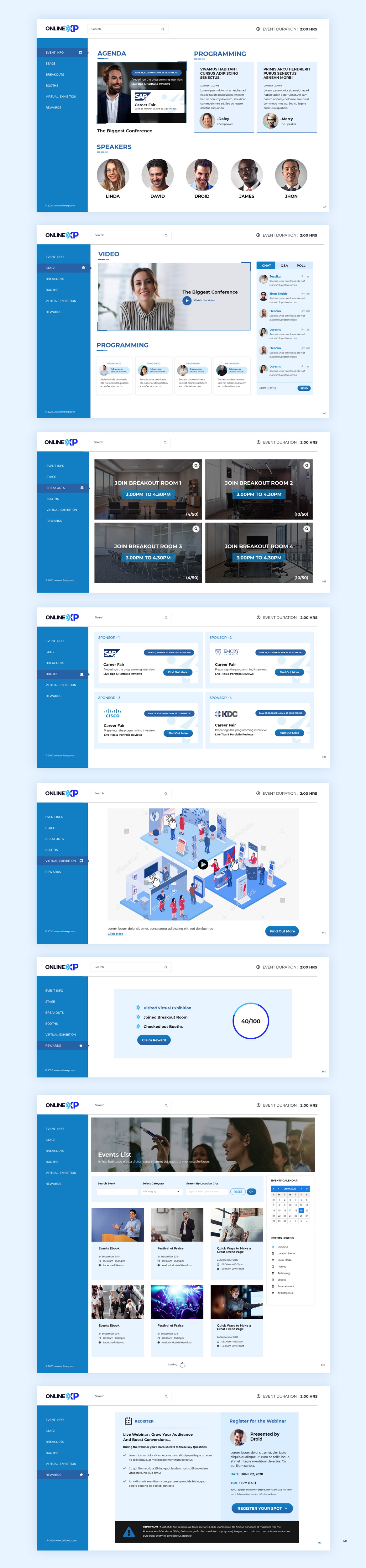 Web Design by pb for Unearthed Productions Events Management | Design #24757008