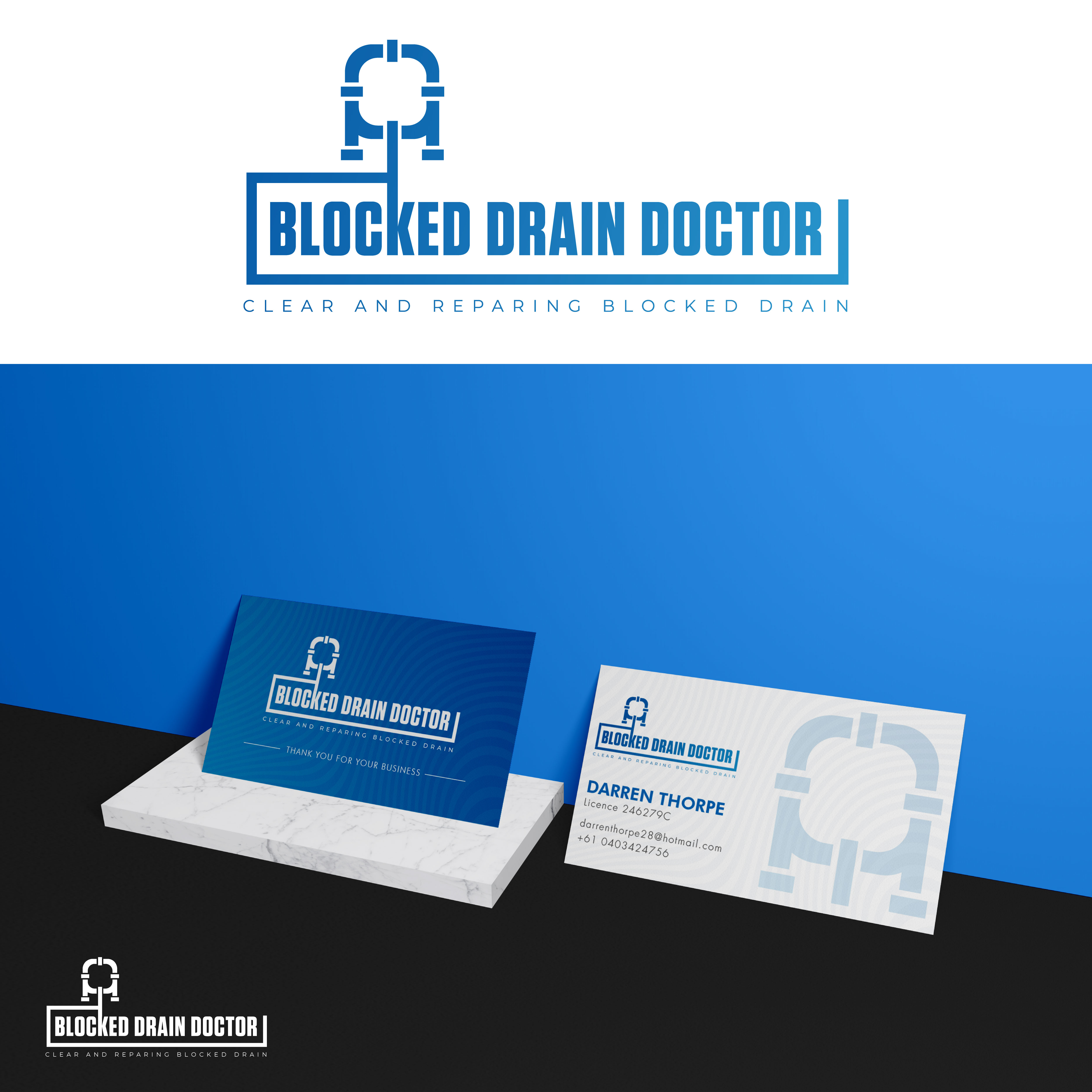 Logo Design by Yasa Creatives for Blocked Drain Doctor Pty Ltd | Design #24773268