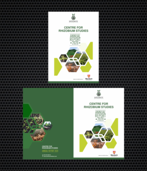 Centre for Rhizobium Studies (soil bacteria) Annual Report cover and back page | Design de Revue par nng