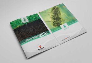 Centre for Rhizobium Studies (soil bacteria) Annual Report cover and back page | Design de Revue par lookedaeng