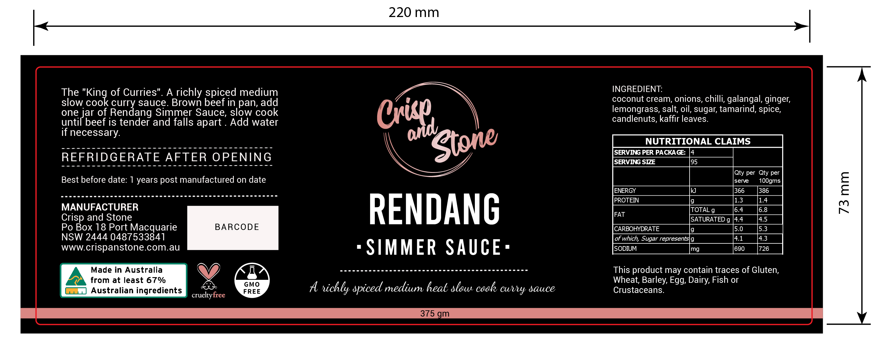 Label Design by Krasimira Georgieva for this project | Design #24875159