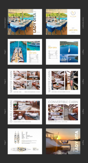Luxury sailing yacht for charter - pdf brochure needed | Grafik-Design von SAI DESIGNS
