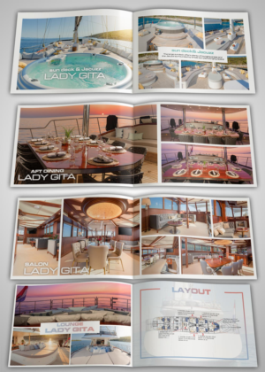 Luxury sailing yacht for charter - pdf brochure needed | Grafik-Design von Bear Studio