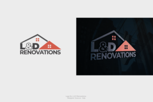 L & D Renovations/ 815-978-9514/ Est. 2018 | Logo Design by InkThink by Scaurus
