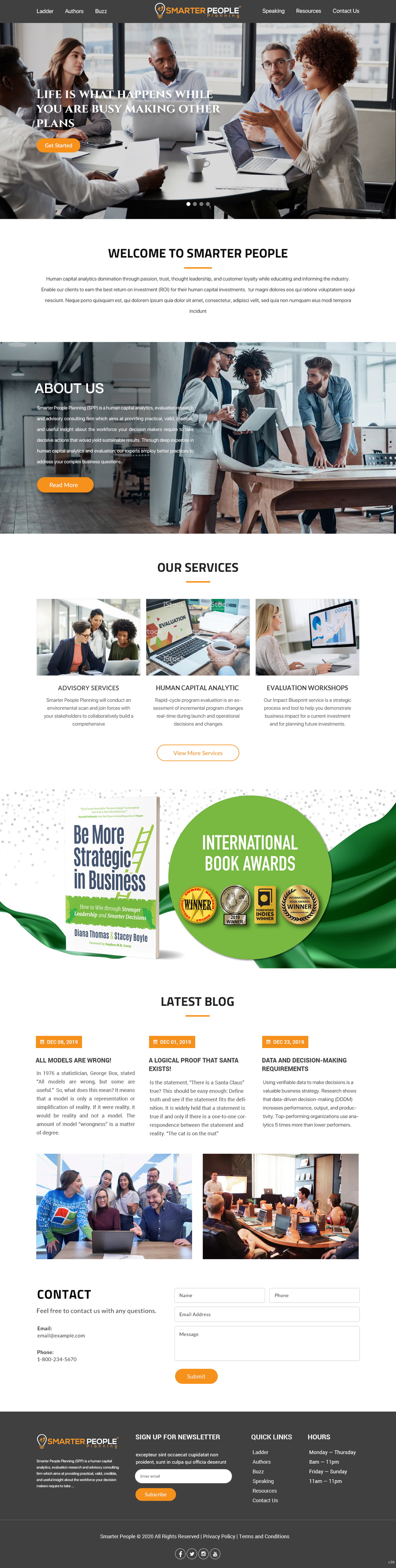 Web Design by pb for Smarter People Planning | Design #24748510