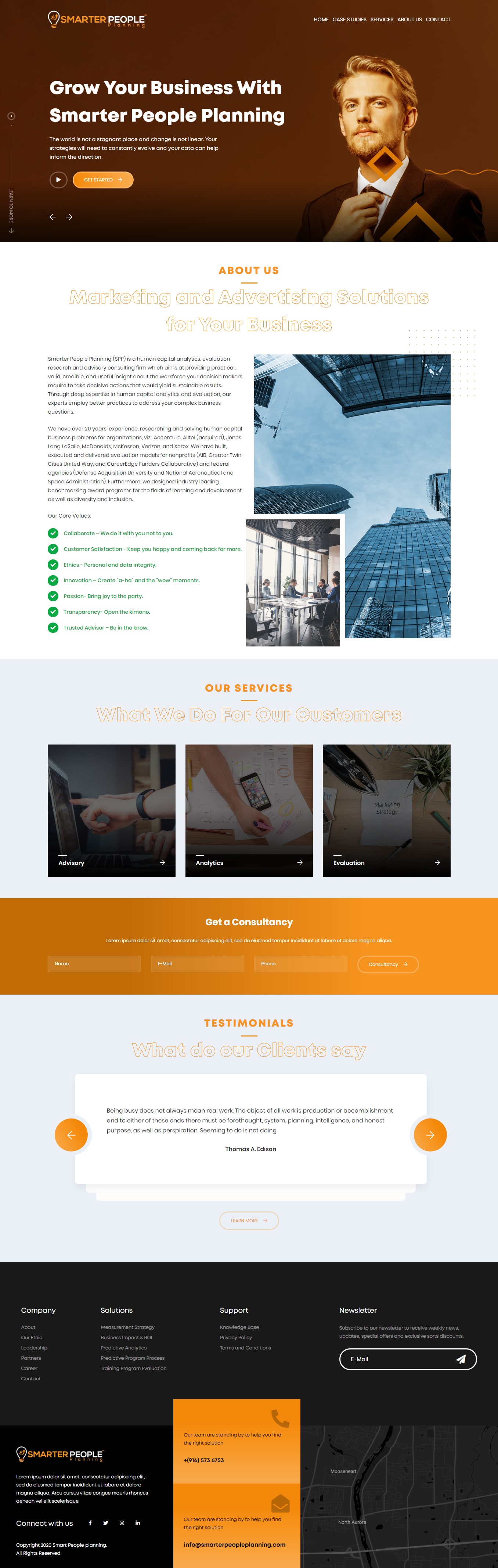 Web Design by denizozturk for Smarter People Planning | Design #24824956