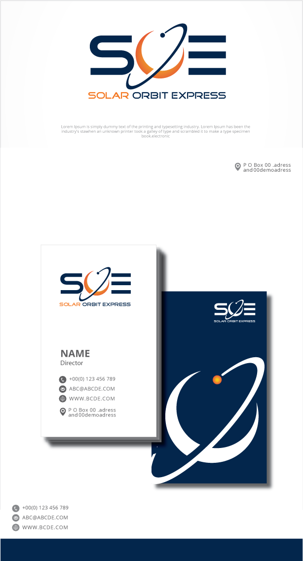 Logo Design by graphicevolution for Solar Orbit Express | Design #24736203