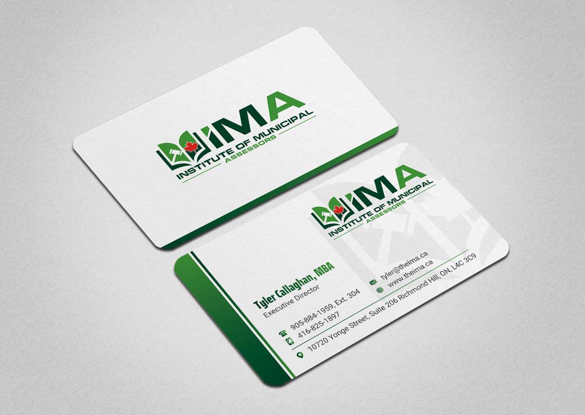 Business Card Design by INDIAN_Ashok for The Institute of Municipal Assessors | Design #24740870