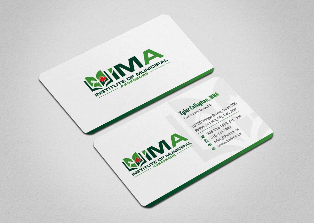 Business Card Design by INDIAN_Ashok for The Institute of Municipal Assessors | Design #24740872