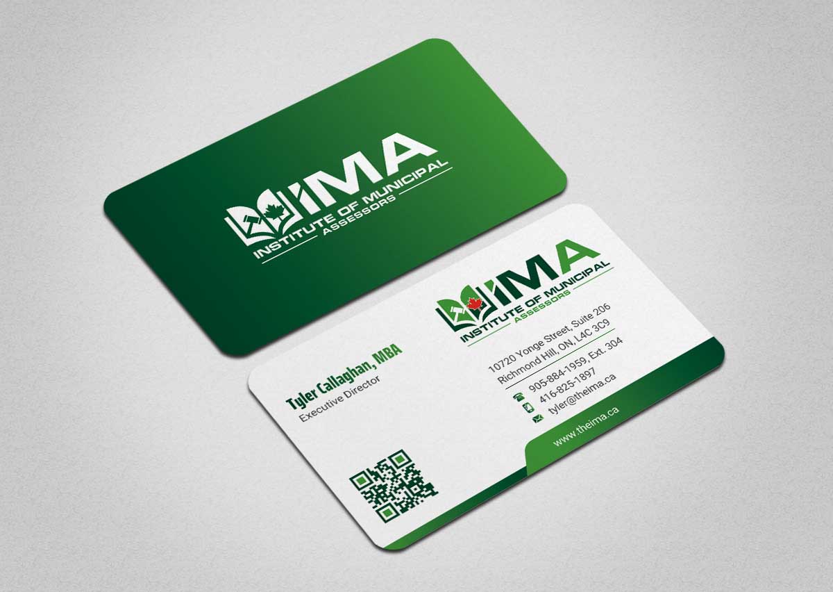 Business Card Design by INDIAN_Ashok for The Institute of Municipal Assessors | Design #24740873
