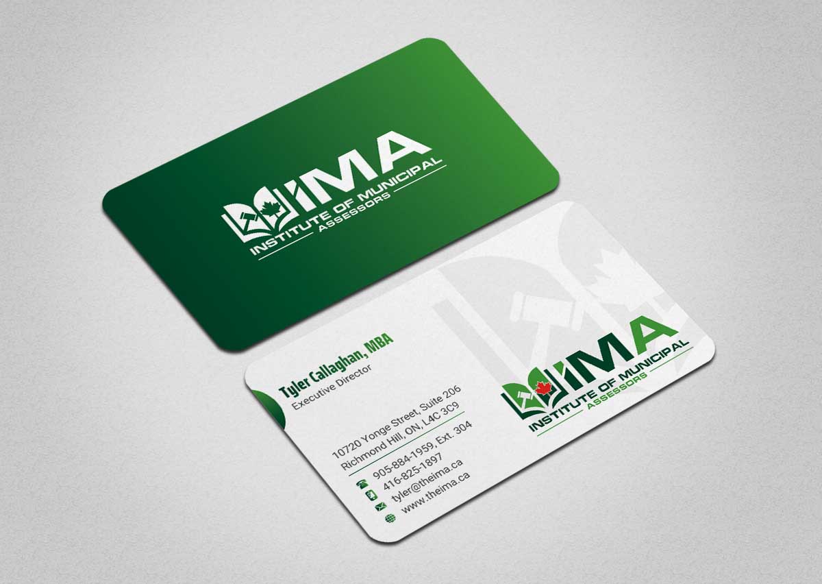 Business Card Design by INDIAN_Ashok for The Institute of Municipal Assessors | Design #24740877