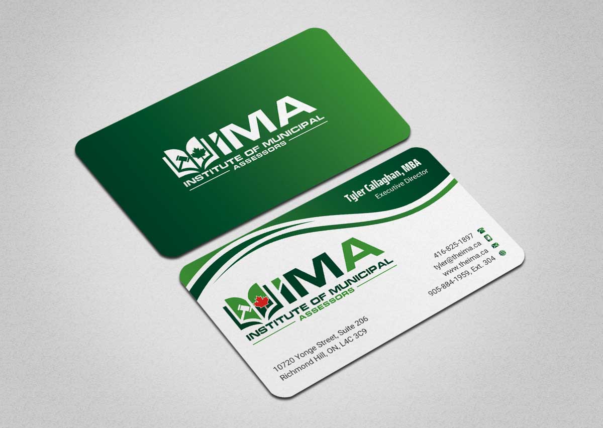 Business Card Design by INDIAN_Ashok for The Institute of Municipal Assessors | Design #24740879