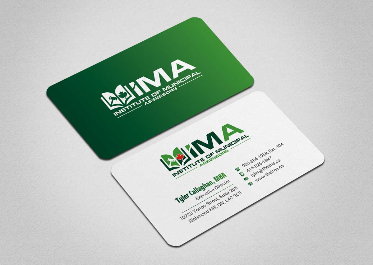 Business Card Design by INDIAN_Ashok for The Institute of Municipal Assessors | Design #24740881