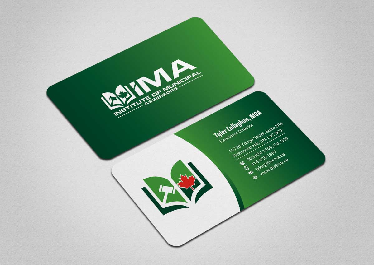 Business Card Design by INDIAN_Ashok for The Institute of Municipal Assessors | Design #24740884