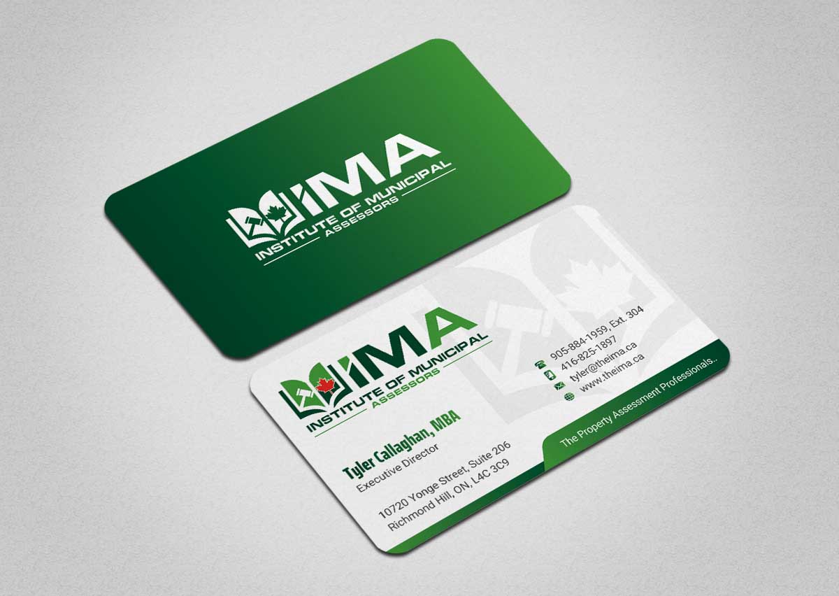 Business Card Design by INDIAN_Ashok for The Institute of Municipal Assessors | Design #24740885