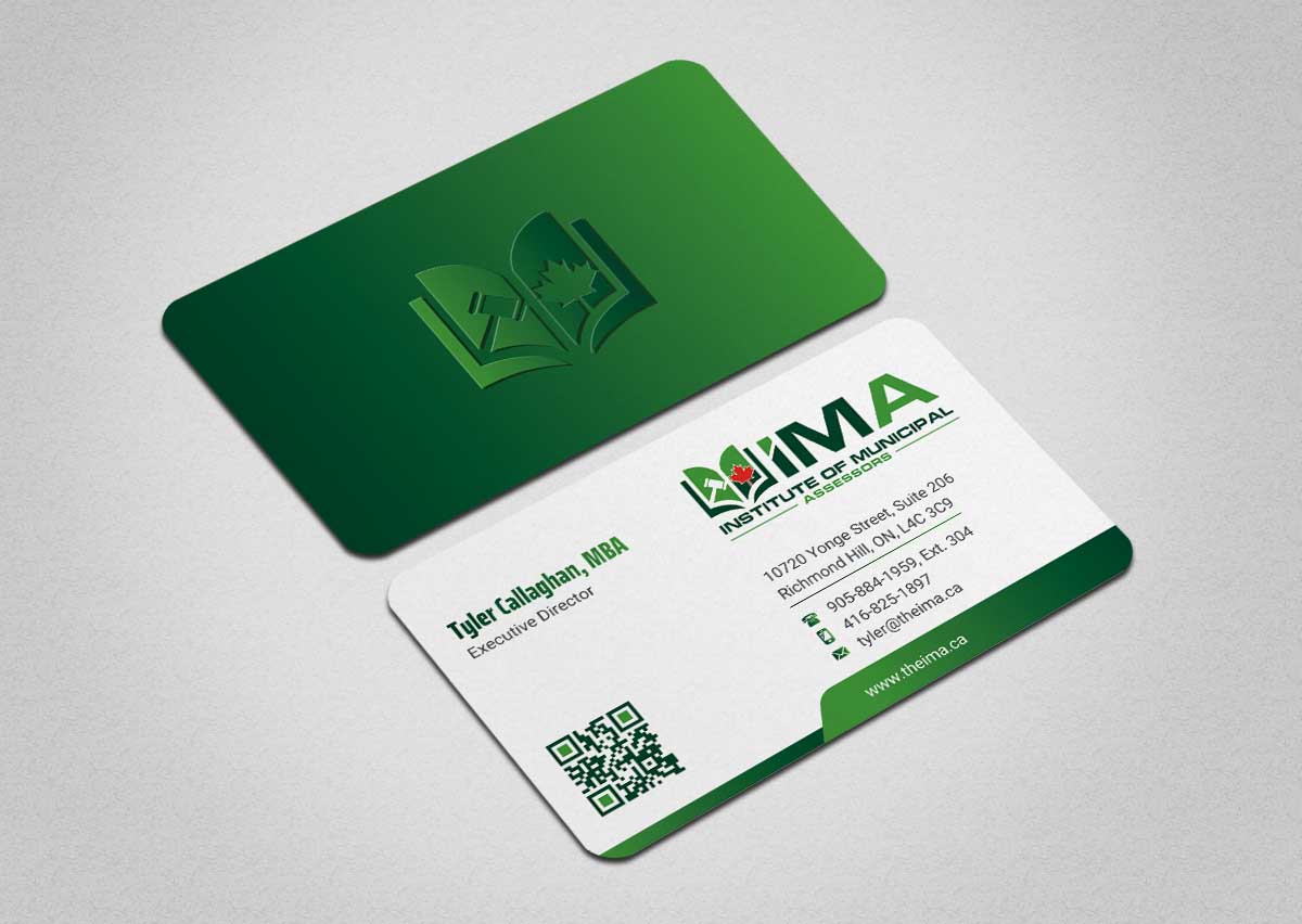 Business Card Design by INDIAN_Ashok for The Institute of Municipal Assessors | Design #24740889