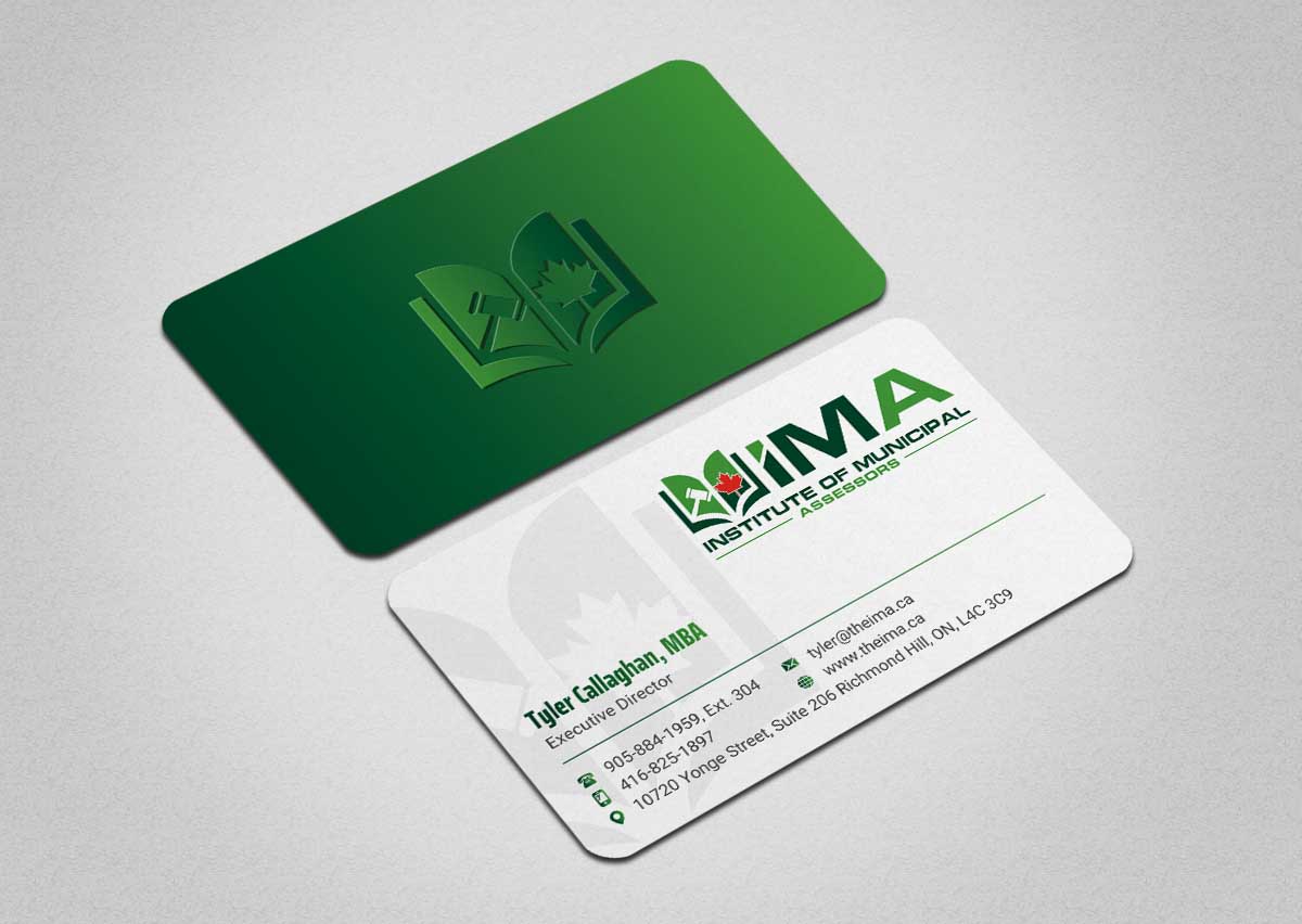 Business Card Design by INDIAN_Ashok for The Institute of Municipal Assessors | Design #24740890